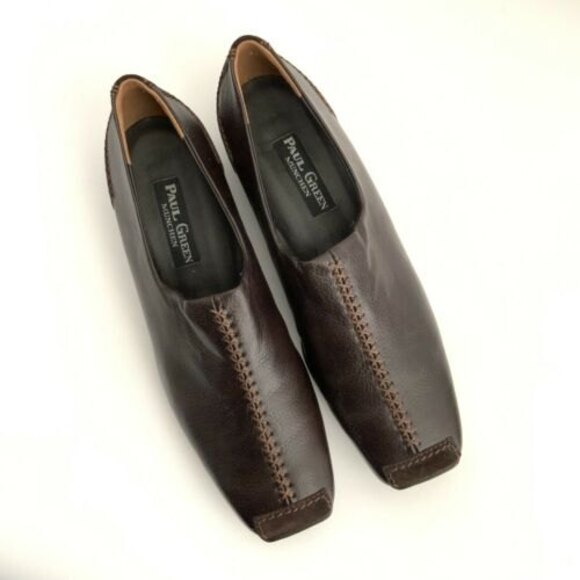 Paul Green Loafers 8 Munchen Driving Moc Leather Square Toe - Picture 10 of 11